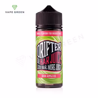 Sour Apple Ice Shortfill E-Liquid by Drifter Bar Juice 100ml