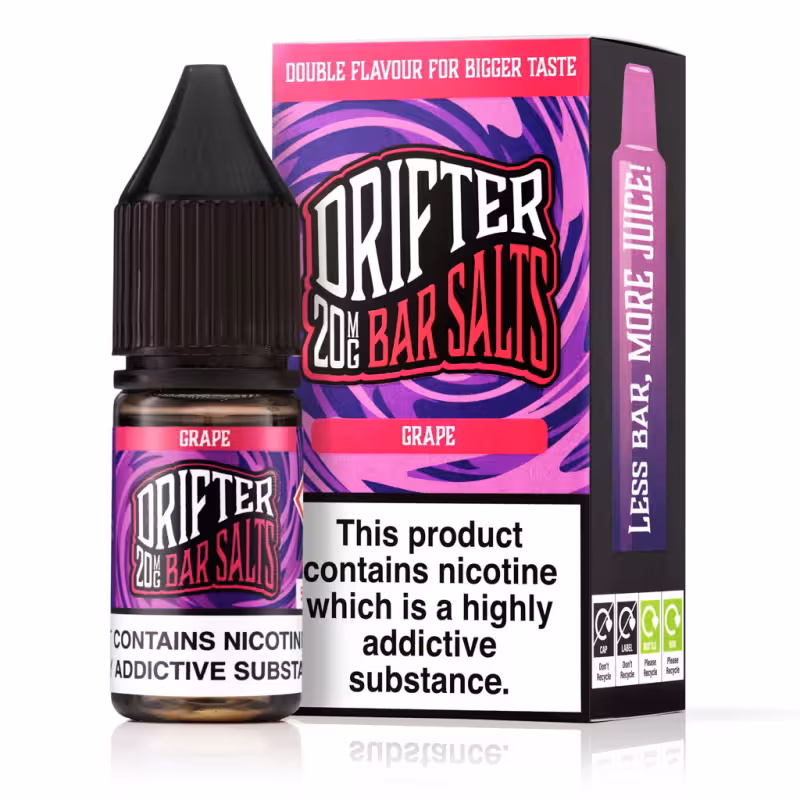 Grape Nic Salt E-Liquid by Drifter Bar Salts - Image 1