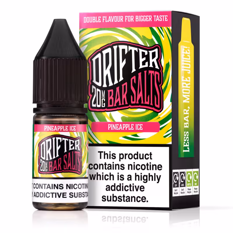 Pineapple Ice Nic Salt E-Liquid by Drifter Bar Salts - Image 1