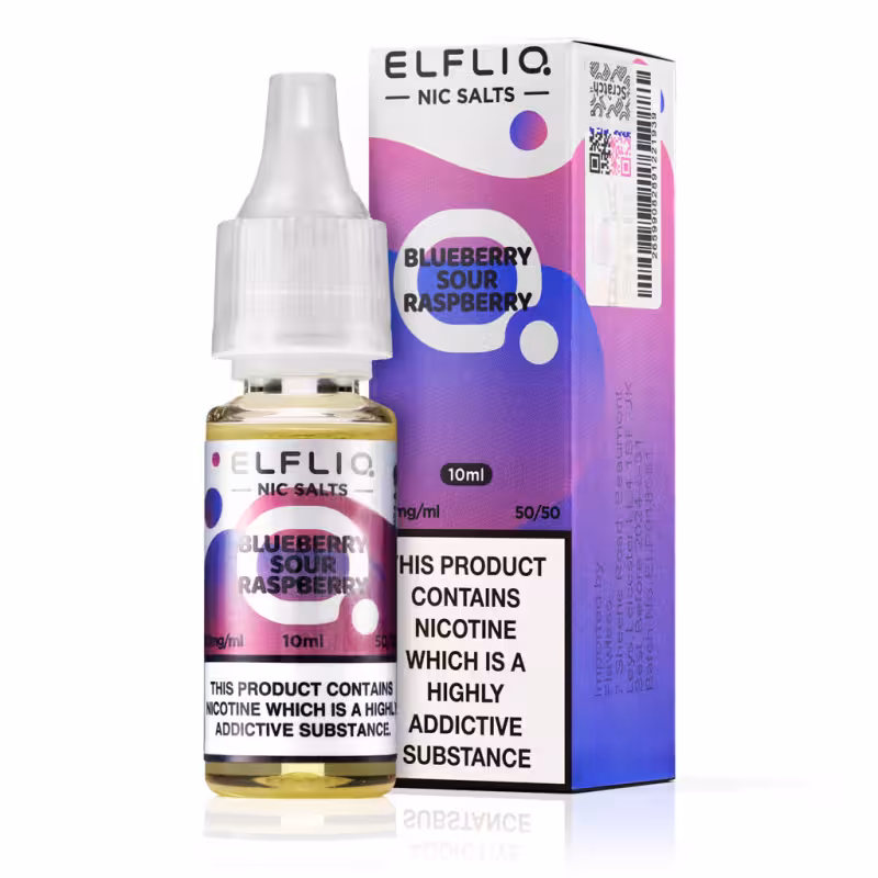 Blueberry Sour Raspberry Nic Salt E-Liquid by Elf Bar Elfliq - Image 1
