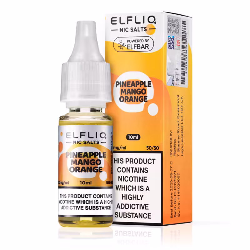 Pineapple Mango Orange Nic Salt E-Liquid by Elf Bar Elfliq - Image 1