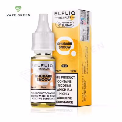 Rhubarb Snoow Nic Salt E-Liquid by Elf Bar Elfliq