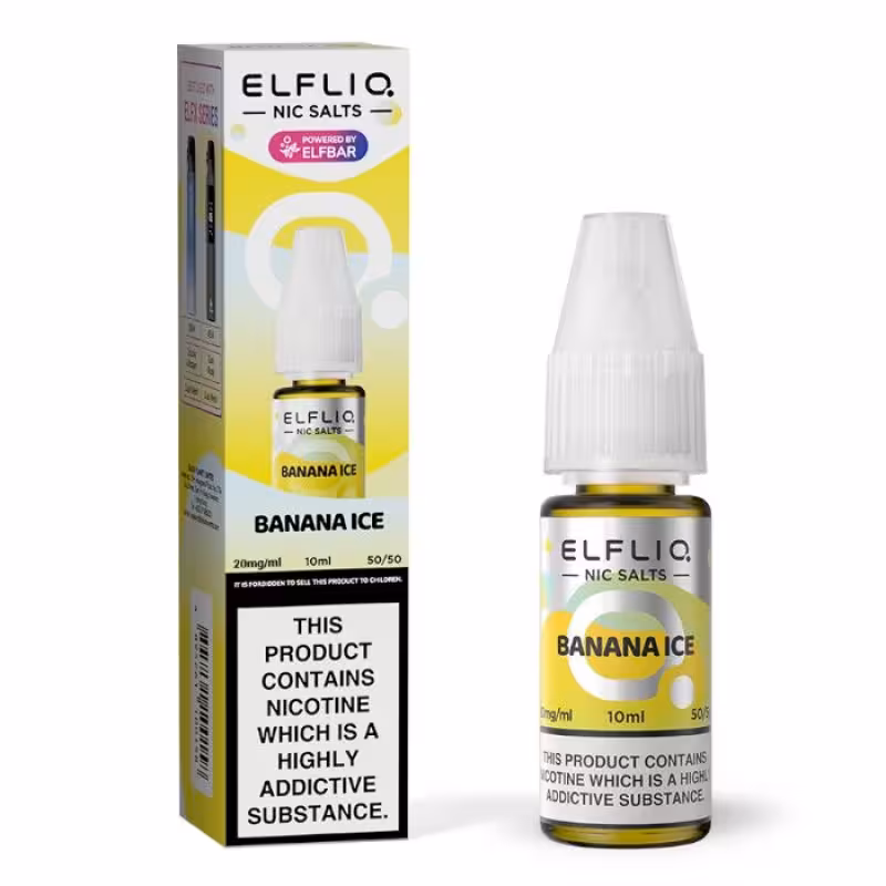 Banana Ice Nic Salt E-Liquid by Elf Bar Elfliq - Image 1