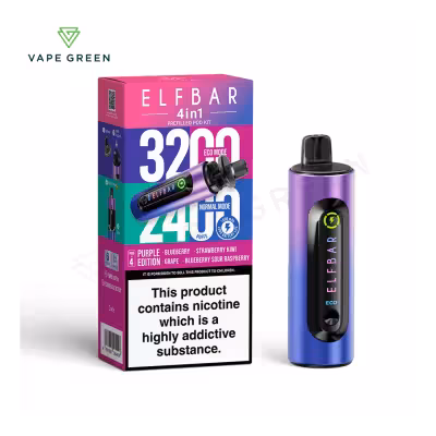 Purple Edition Prefilled Pod Kit by Elf Bar 4 in 1