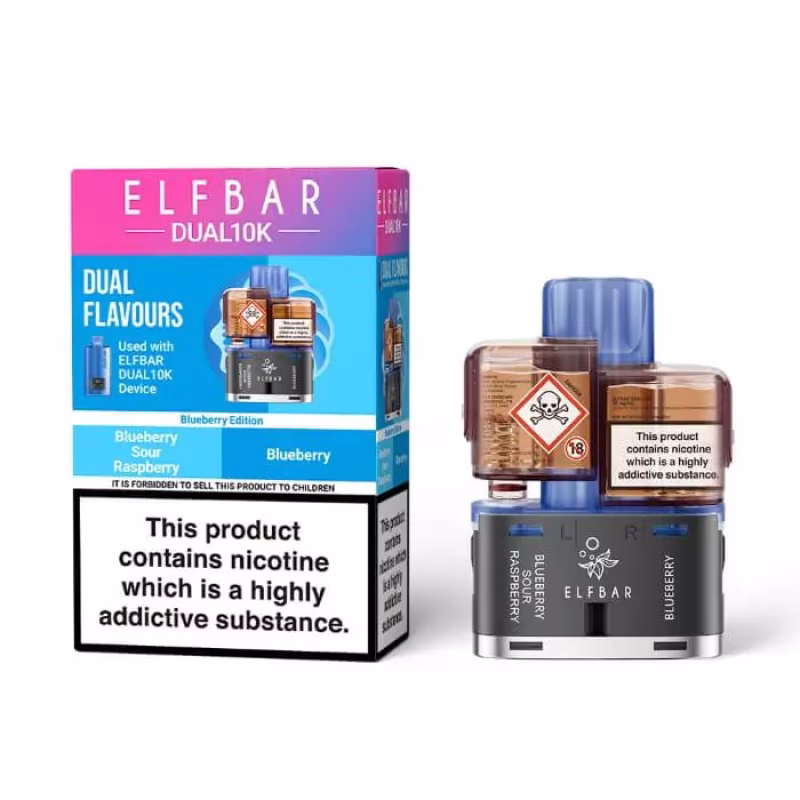 Blueberry Edition Prefilled Pod by Elf Bar Dual 10K