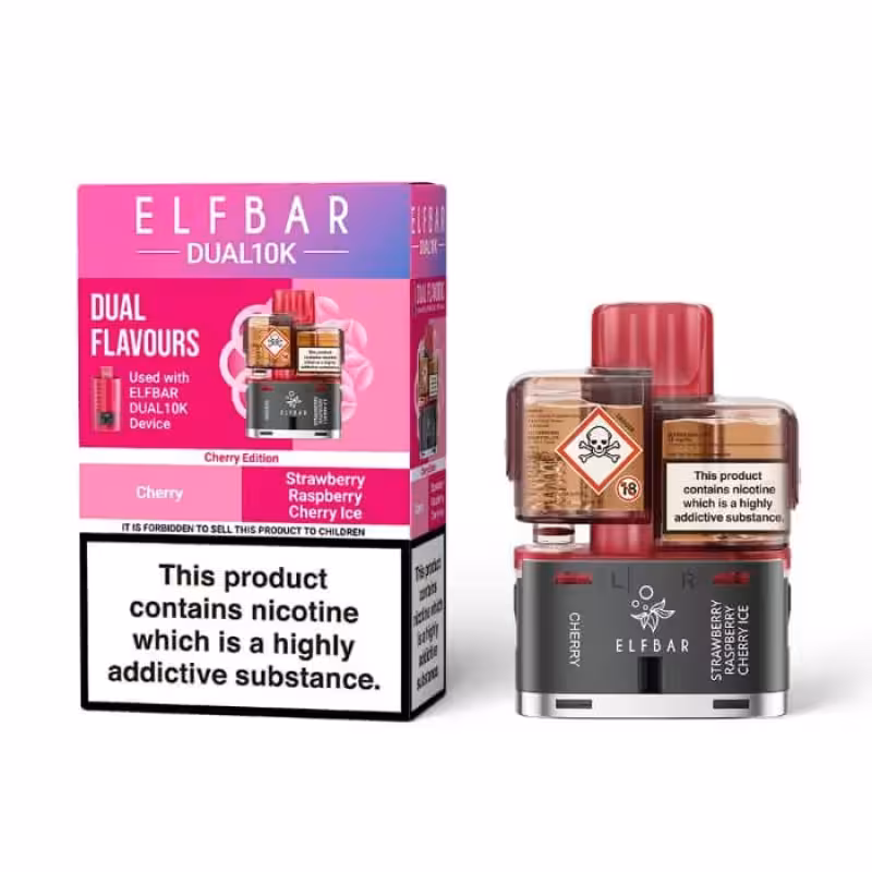 Cherry Edition Prefilled Pod by Elf Bar Dual 10K - Image 1