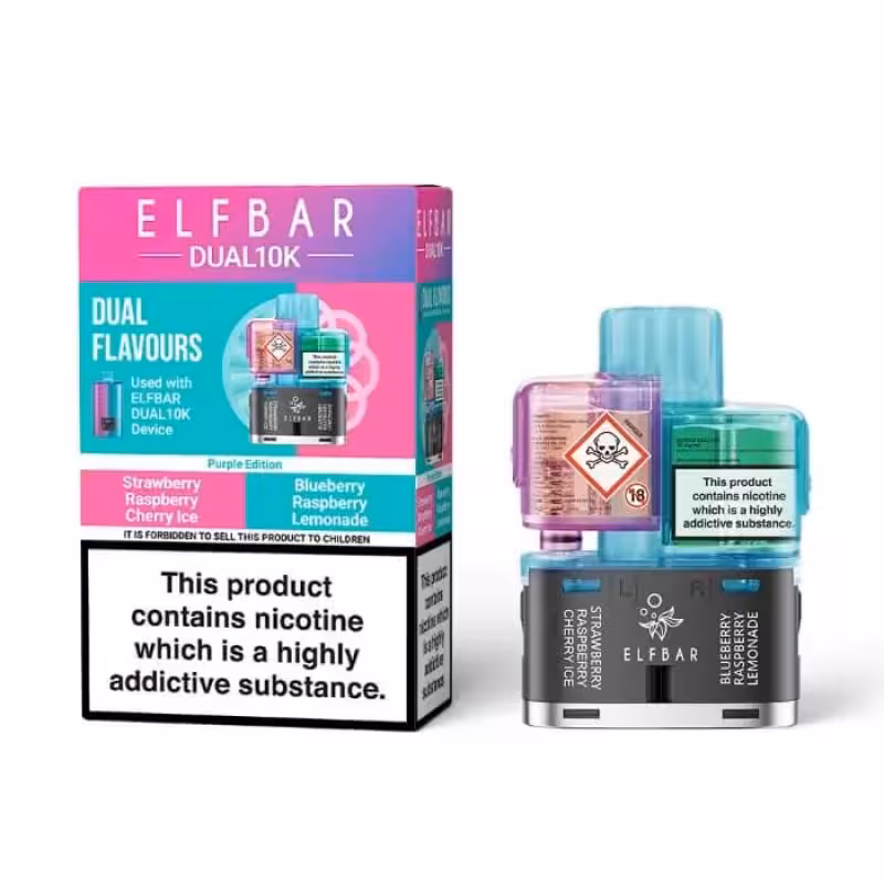 Purple Edition Prefilled Pod by Elf Bar Dual 10K - Image 1