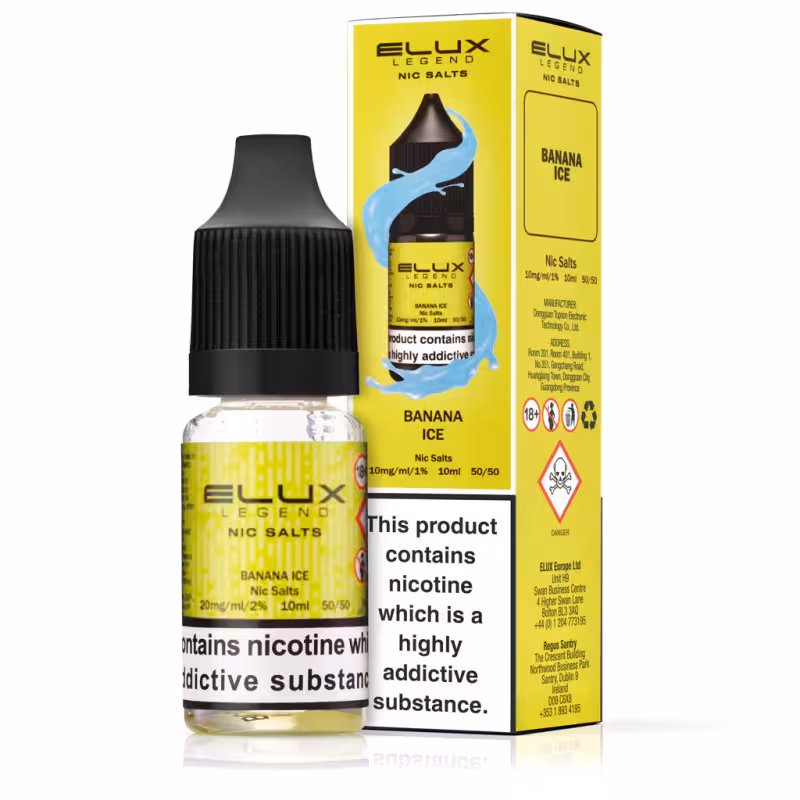Banana Ice Nic Salt E-Liquid by Elux Legend - Image 1