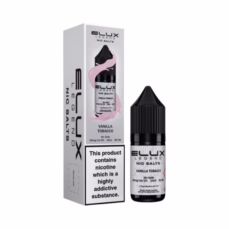 Vanilla Tobacco Nic Salt E-Liquid by Elux Legend - Image 1