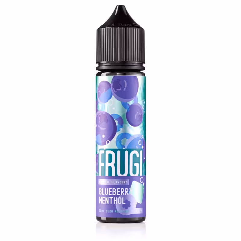 Blueberry Menthol Shortfill E-Liquid by Frugi All-Natural 50ml - Image 1