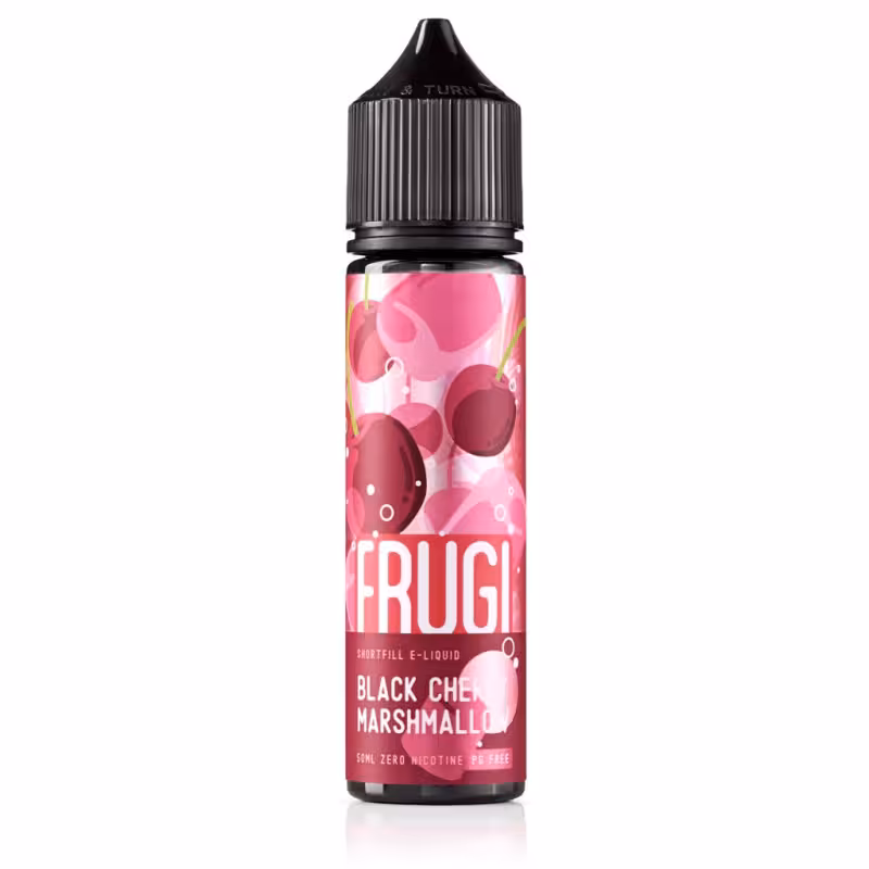 Black Cherry Marshmallow Shortfill E-Liquid by Frugi PG-Free 50ml - Image 1