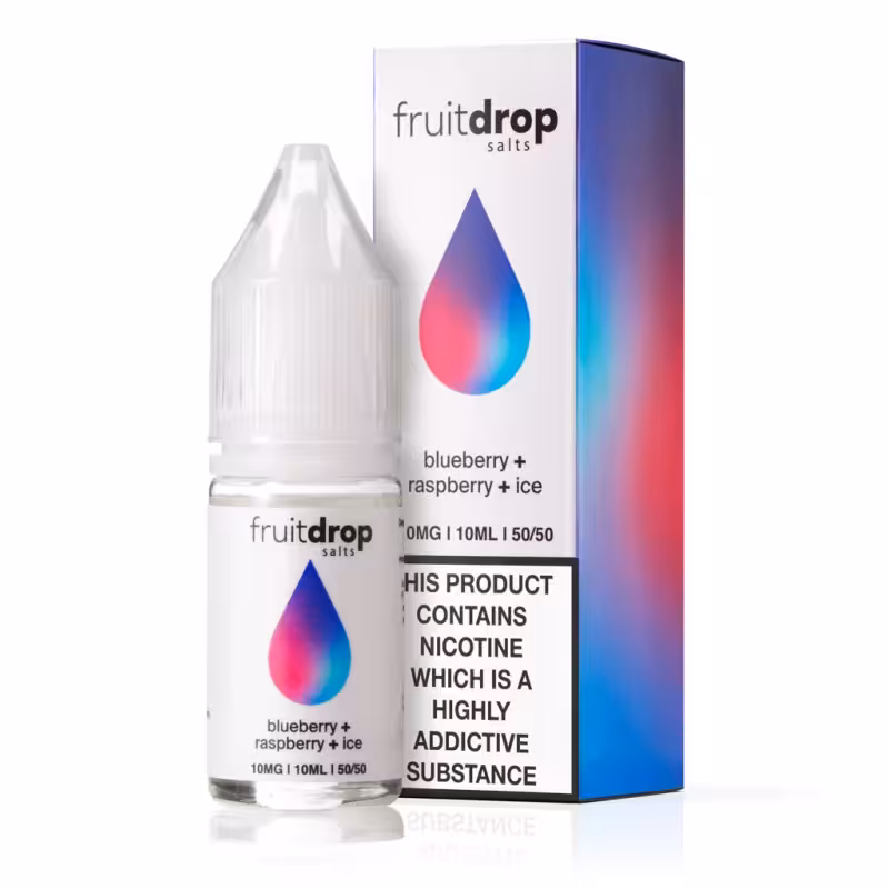 Blueberry Raspberry Ice Nic Salt E-Liquid by Fruit Drop - Image 1