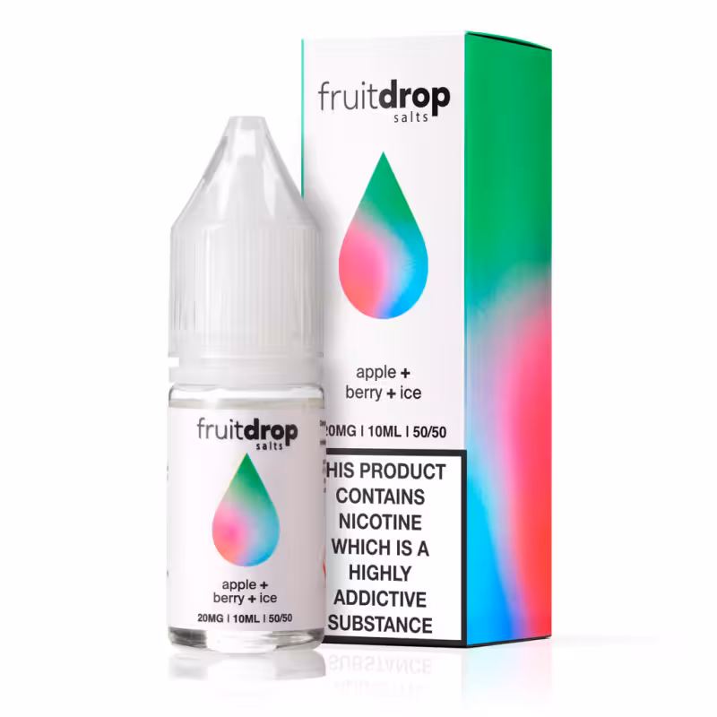 Apple Berry Ice Nic Salt E-Liquid by Fruit Drop - Image 1