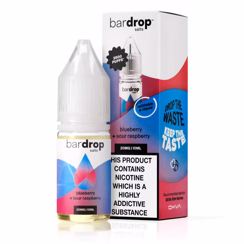 Blueberry Sour Raspberry Nic Salt E-Liquid by Bar Drop - Image 1