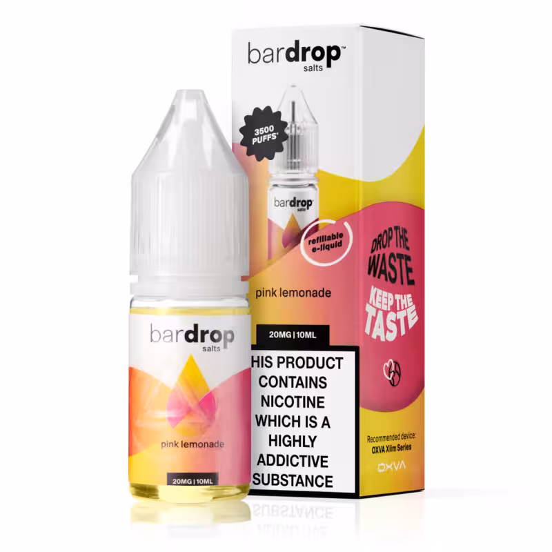 Pink Lemonade Nic Salt E-Liquid by Bar Drop - Image 1