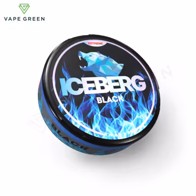 Black Nicotine Pouches by Iceberg