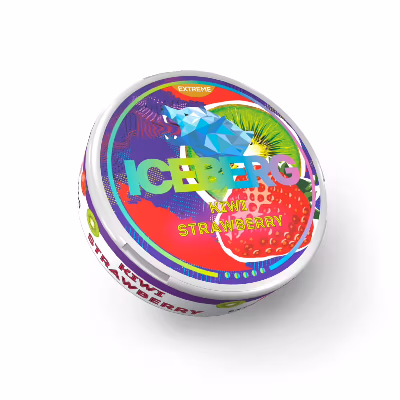 Kiwi Strawberry Nicotine Pouches by Iceberg - Image 1