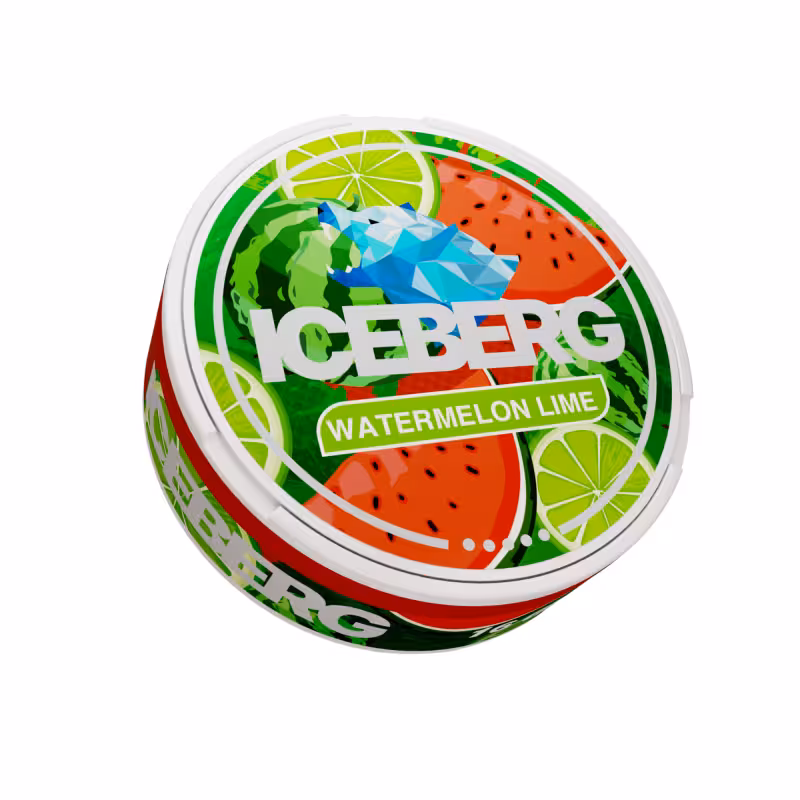 Watermelon Lime Nicotine Pouches by Iceberg - Image 1