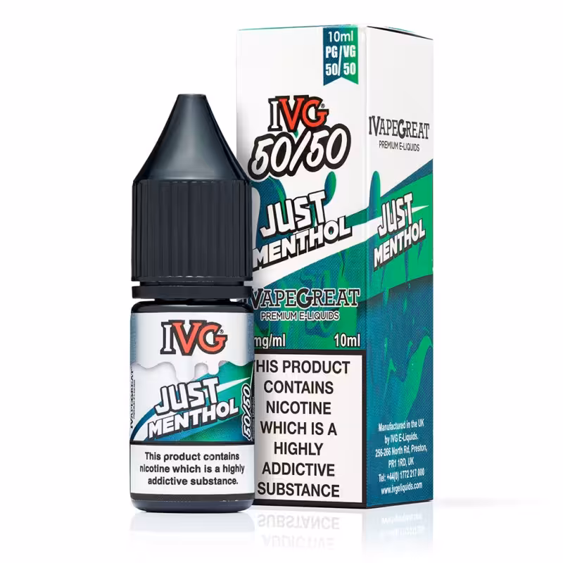 Just Menthol 50/50 E-Liquid by IVG - Image 1