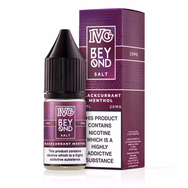Blackcurrant Menthol Nic Salt E-Liquid by Beyond - Image 1