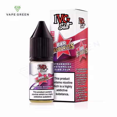 Strawberry Watermelon Bubblegum Nic Salt E-Liquid by IVG Bar Favourites