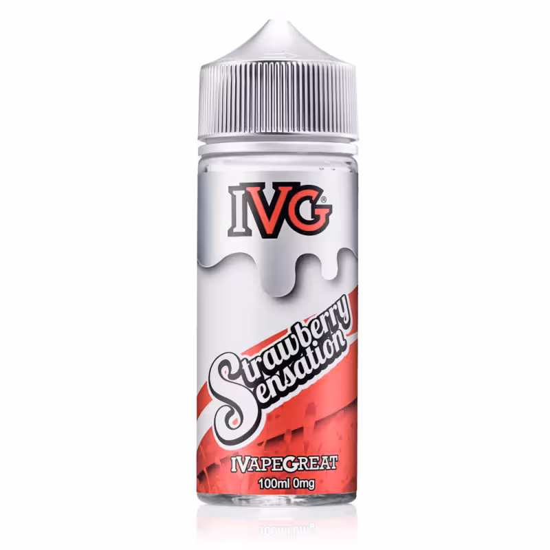 Strawberry Sensation Shortfill E-Liquid by IVG 100ml - Image 1
