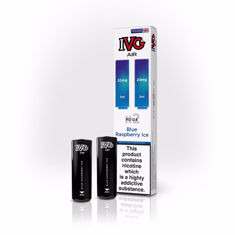 Blue Raspberry Ice Prefilled Pods by IVG Air