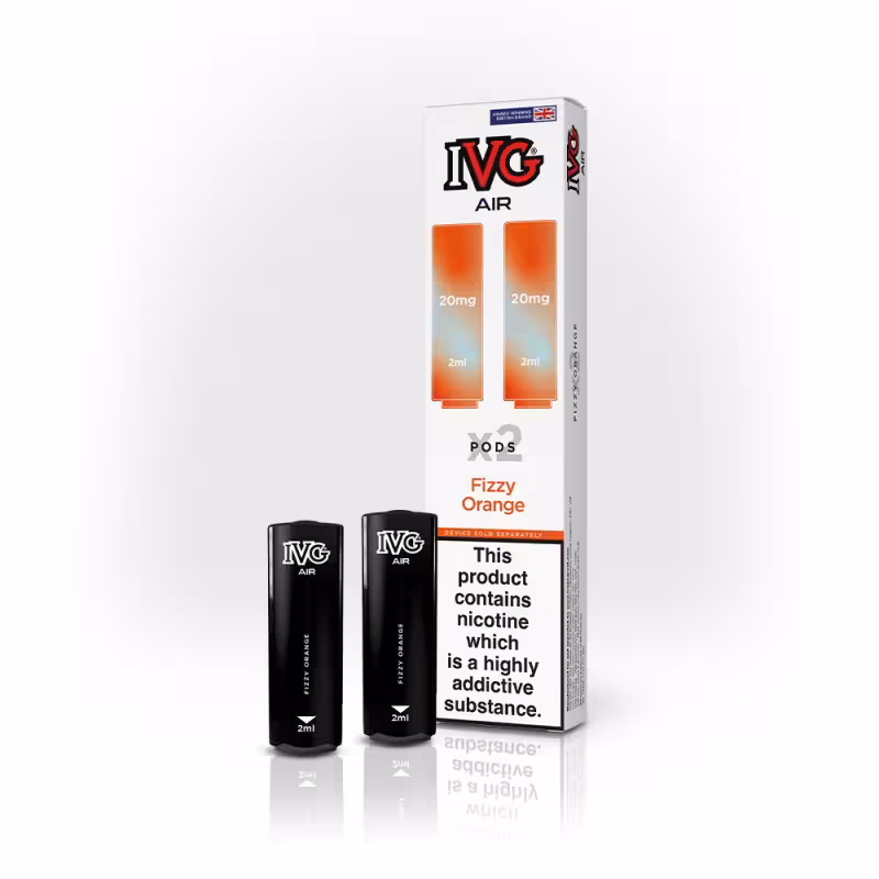 Fizzy Orange Prefilled Pods by IVG Air - Image 1