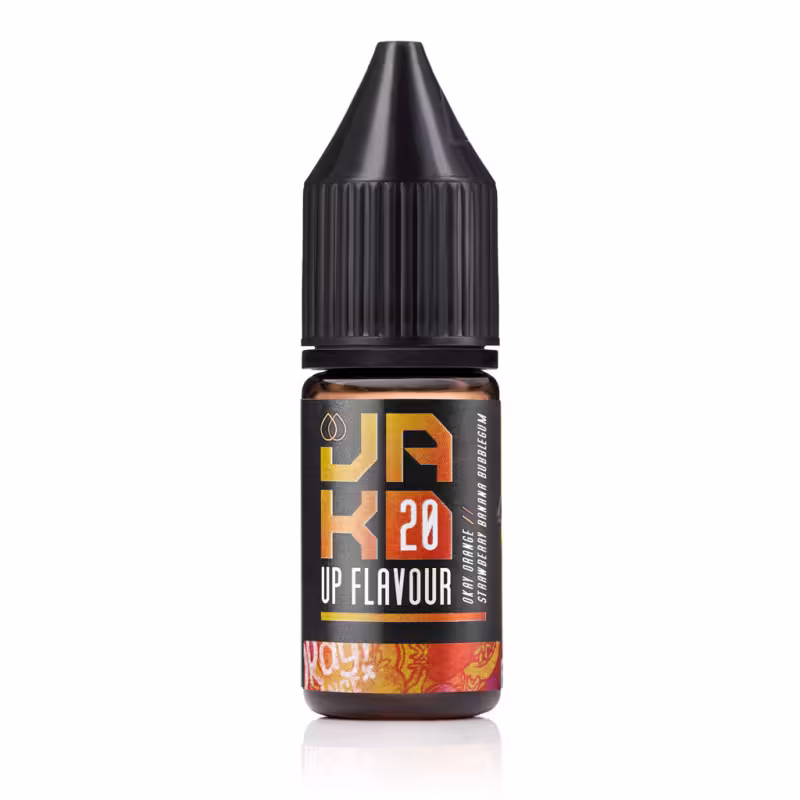 Okay Orange Strawberry Banana Bubblegum Nic Salt E-Liquid by JAKD - Image 1