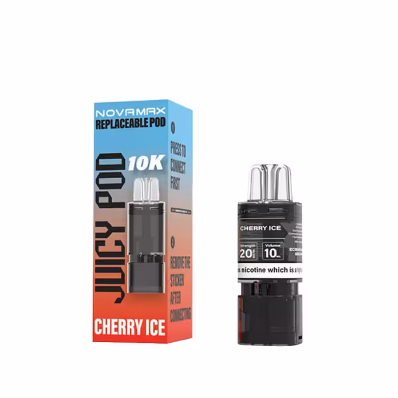 Cherry Ice Prefilled Pod Refill Pack by Juicy Pod Novamax 10K - Image 1