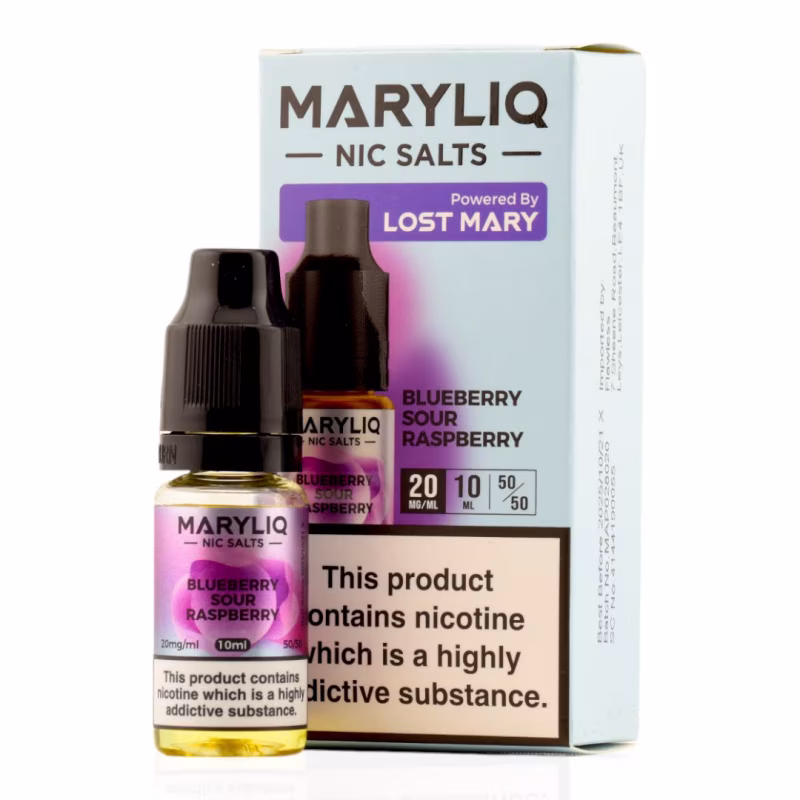 Blueberry Sour Raspberry Nic Salt E-Liquid by Lost Mary Maryliq