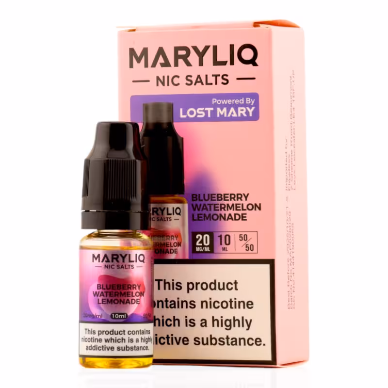 Blueberry Watermelon Lemonade Nic Salt E-Liquid by Lost Mary Maryliq - Image 1