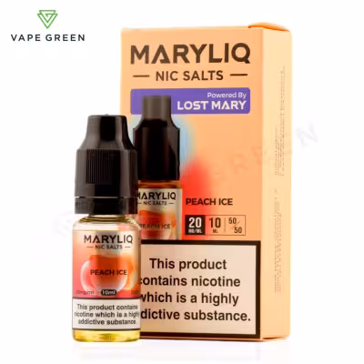 Peach Ice Nic Salt E-Liquid by Lost Mary Maryliq