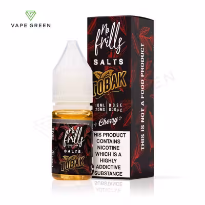 Cherry Tobacco Nic Salt E-Liquid by No Frills Tobak