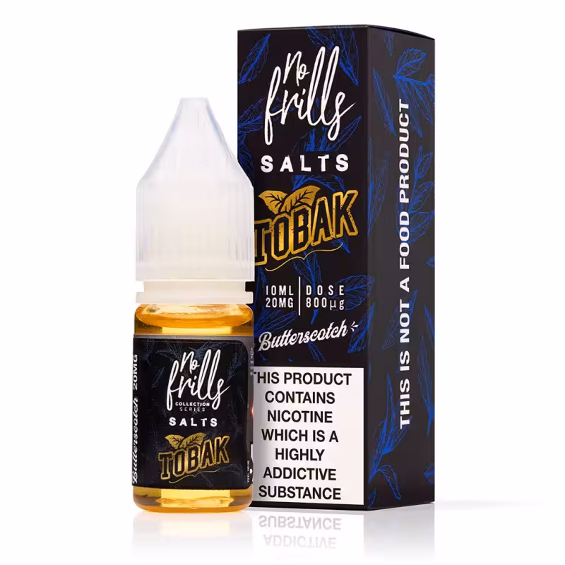 Butterscotch Tobacco E-Liquid by No Frills Tobak Salts