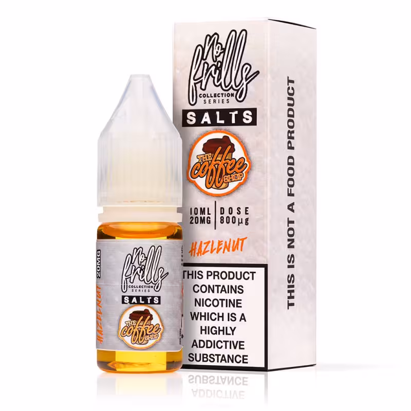 Hazelnut E-Liquid by No Frills The Coffee Shop Salts