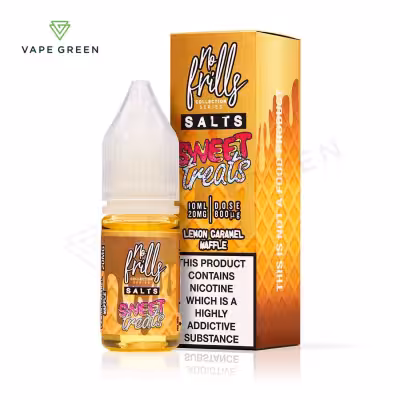Lemon & Caramel Waffle Nic Salt E-Liquid by No Frills Sweet Treats