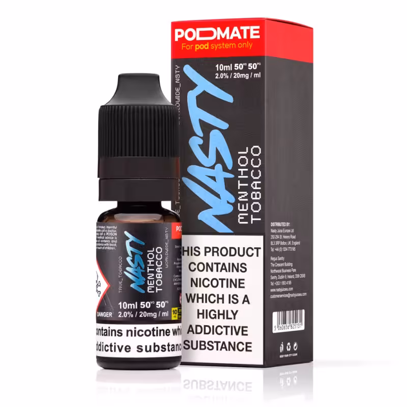 Menthol Tobacco Nic Salt E-Liquid by Nasty PodMate - Image 1