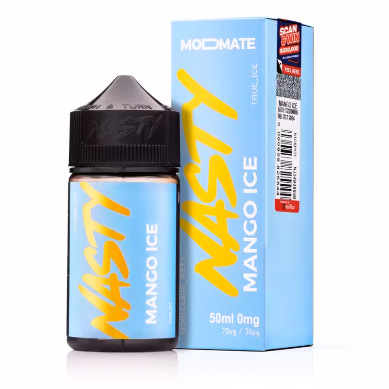 Mango Ice Shortfill E-Liquid by Nasty ModMate 50ml - Image 1