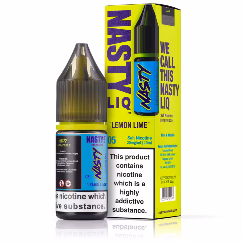 Lemon Lime Nic Salt E-Liquid by Nasty Liq - Image 1