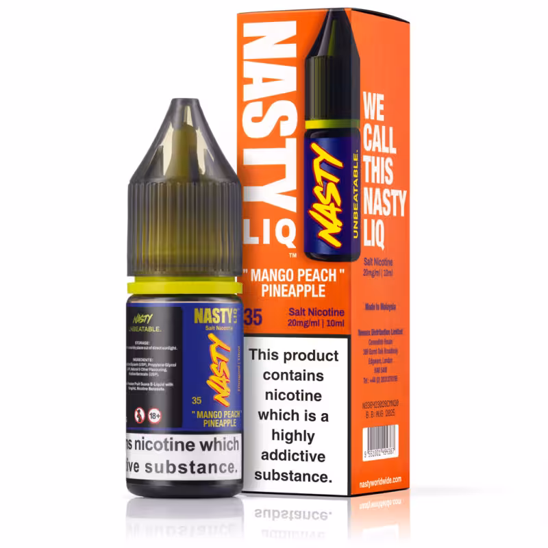 Mango Peach Pineapple Nic Salt E-Liquid by Nasty Liq - Image 1