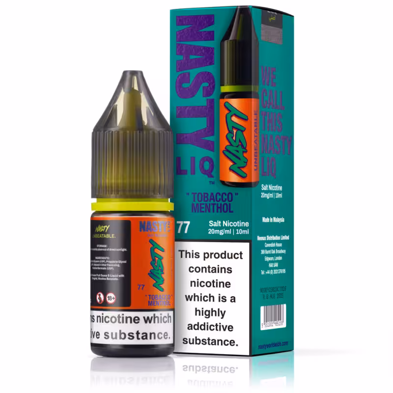 Tobacco Menthol Nic Salt E-Liquid by Nasty Liq - Image 1