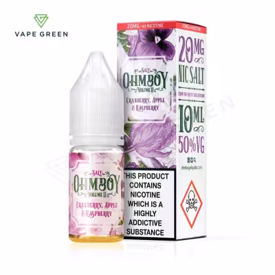 Cranberry, Apple and Raspberry Nic Salt E-Liquid by Ohm Boy Volume II