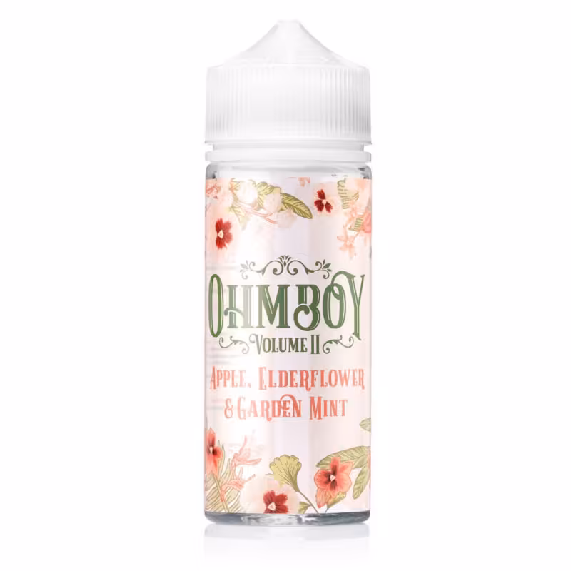 Apple, Elderflower & Garden Mint E-Liquid by Ohm Boy Volume II 100ml - Image 1