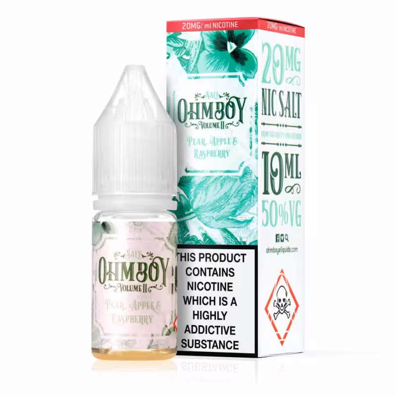 Pear, Apple and Raspberry Nic Salt E-Liquid by Ohm Boy Volume II - Image 1