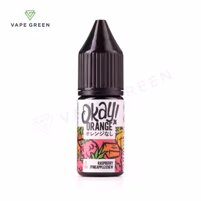 Raspberry Pineapple Chew Nic Salt E-Liquid by Okay! Orange