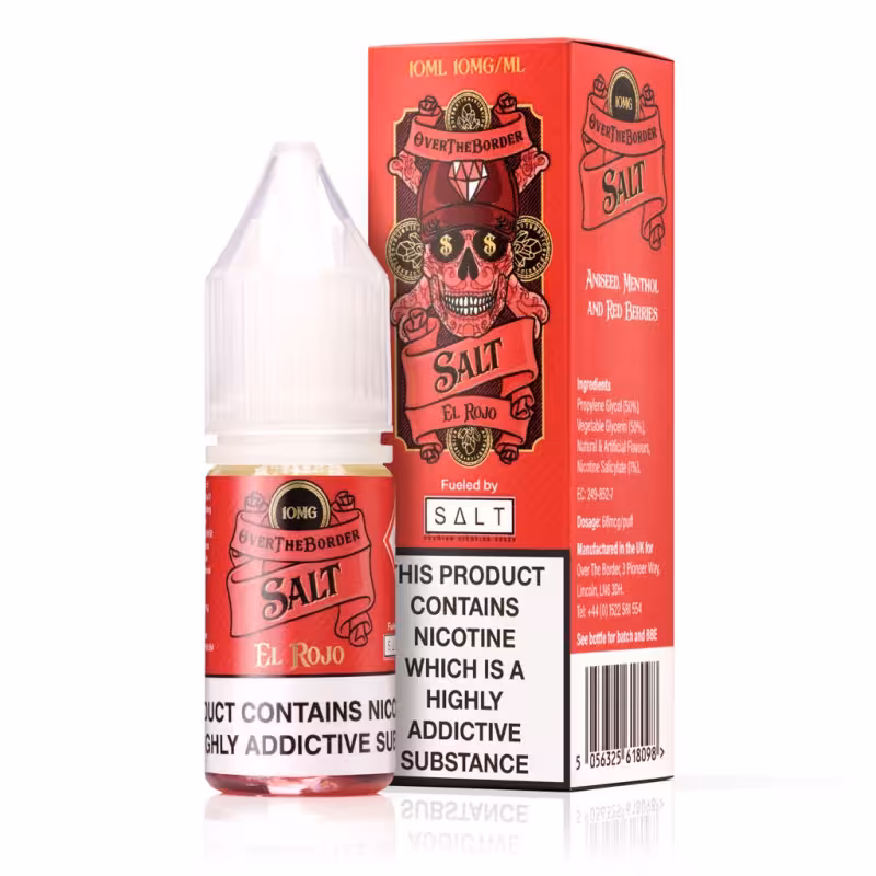 El Rojo Nic Salt E-Liquid by Over The Border - Image 1