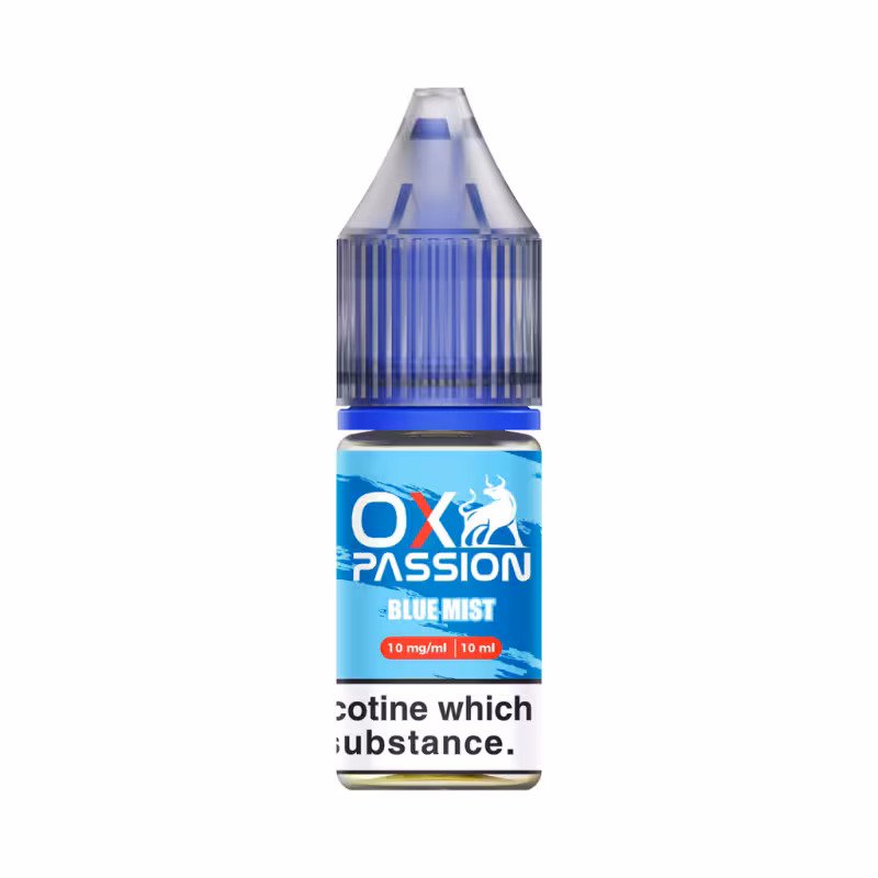 Blue Mist Nic Salt E-Liquid by OX Passion - Image 1