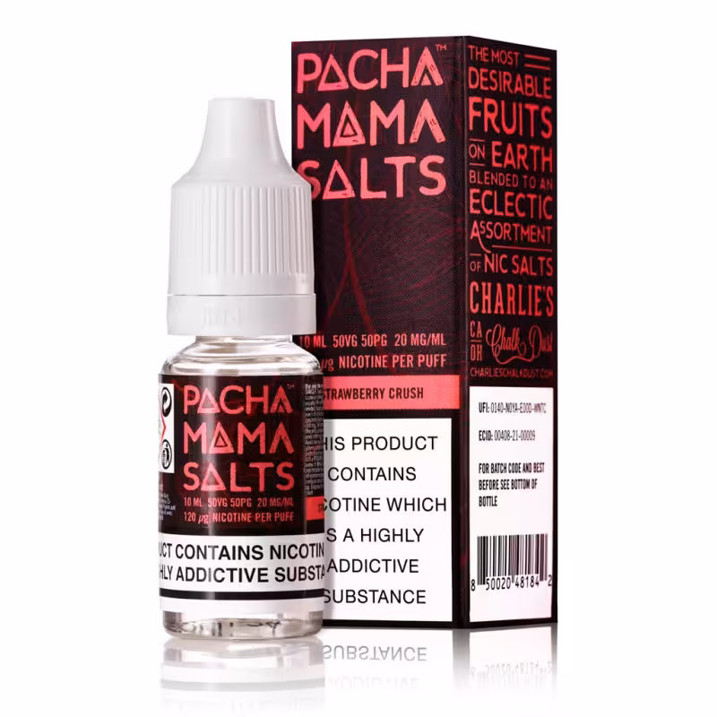 Strawberry Crush Nic Salt E-Liquid by Pacha Mama - Image 1