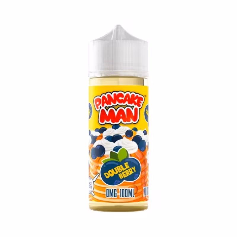 Double Berry Shortfill E-Liquid by Pancake Man 100ml - Image 1